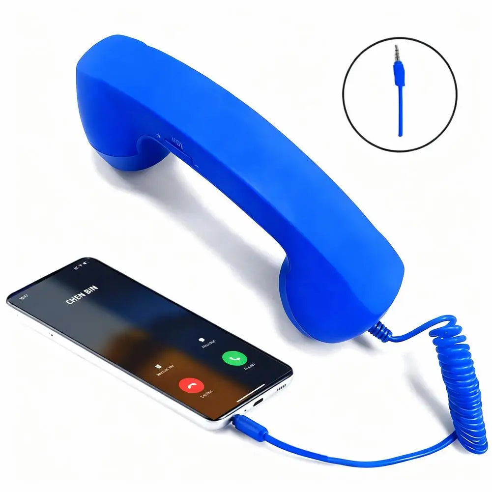 Retro Telephone Receiver Type-C 3.5mm Microphone Handset Directly Plug Into Mobile Phone Handset For Mobile Phones