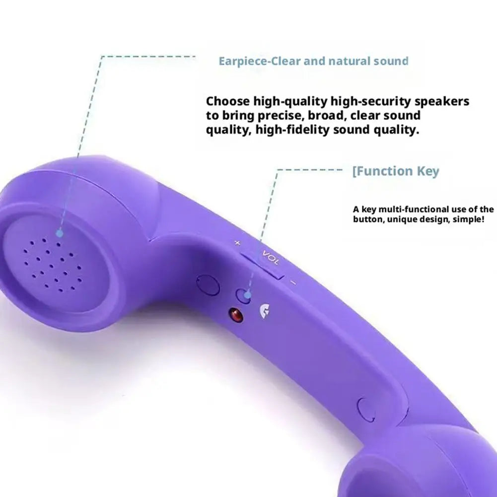 Retro Telephone Receiver Type-C 3.5mm Microphone Handset Directly Plug Into Mobile Phone Handset For Mobile Phones