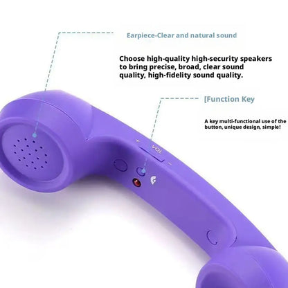 Retro Telephone Receiver Type-C 3.5mm Microphone Handset Directly Plug Into Mobile Phone Handset For Mobile Phones