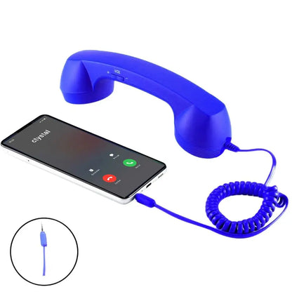 Retro Telephone Receiver Type-C 3.5mm Microphone Handset Directly Plug Into Mobile Phone Handset For Mobile Phones