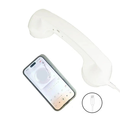 Retro Telephone Receiver Type-C 3.5mm Microphone Handset Directly Plug Into Mobile Phone Handset For Mobile Phones