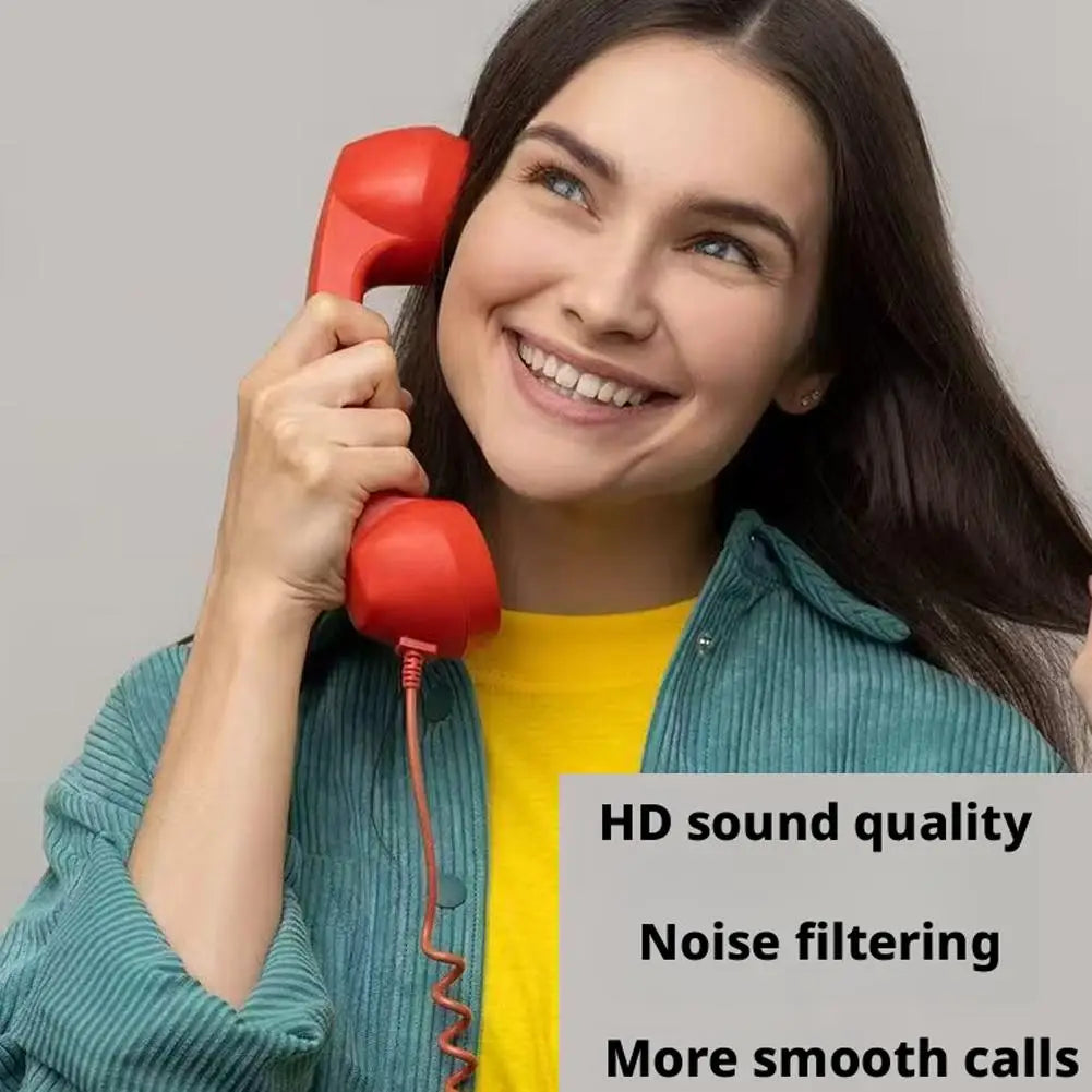 Retro Telephone Receiver Type-C 3.5mm Microphone Handset Directly Plug Into Mobile Phone Handset For Mobile Phones