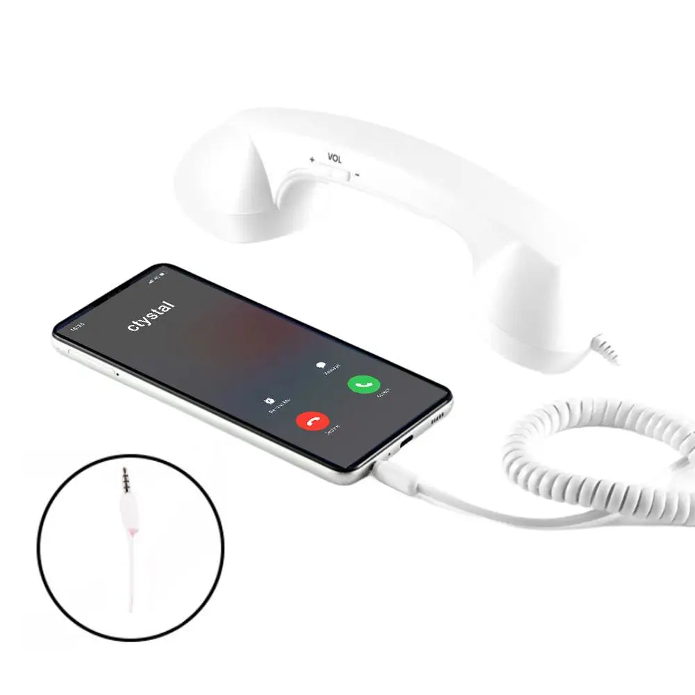 Retro Telephone Receiver Type-C 3.5mm Microphone Handset Directly Plug Into Mobile Phone Handset For Mobile Phones