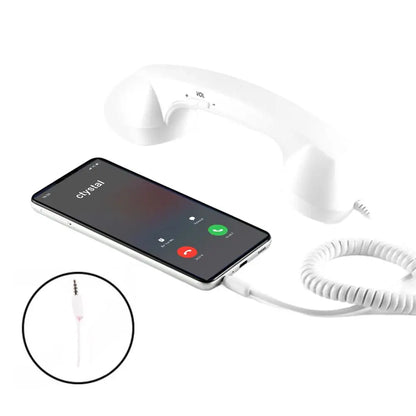 Retro Telephone Receiver Type-C 3.5mm Microphone Handset Directly Plug Into Mobile Phone Handset For Mobile Phones