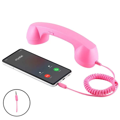 Retro Telephone Receiver Type-C 3.5mm Microphone Handset Directly Plug Into Mobile Phone Handset For Mobile Phones