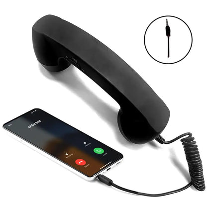 Retro Telephone Receiver Type-C 3.5mm Microphone Handset Directly Plug Into Mobile Phone Handset For Mobile Phones