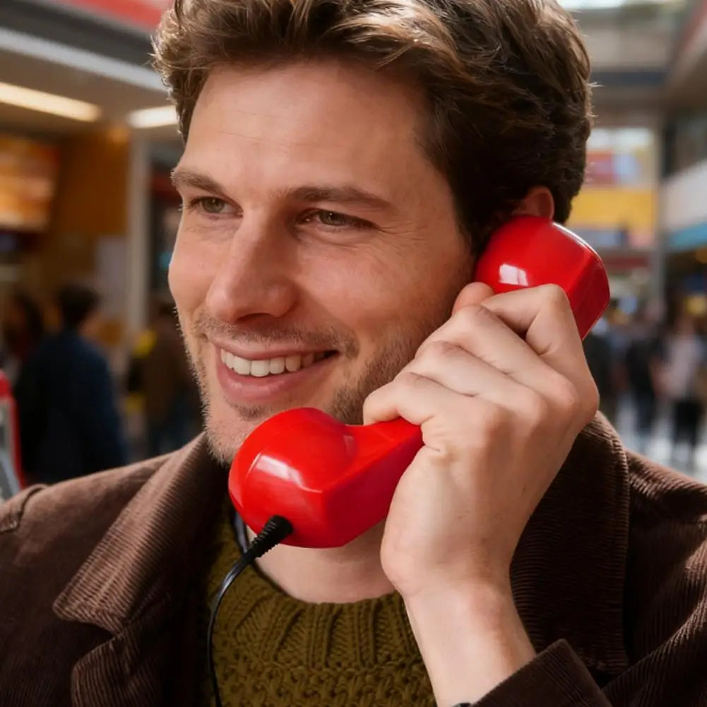 Retro Telephone Receiver Type-C 3.5mm Microphone Handset Directly Plug Into Mobile Phone Handset For Mobile Phones